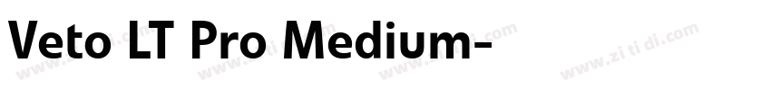 Veto LT Pro Medium字体转换